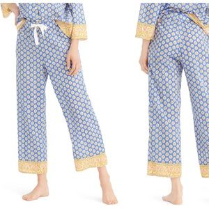 J Crew  Cropped Wide Leg Pajamas